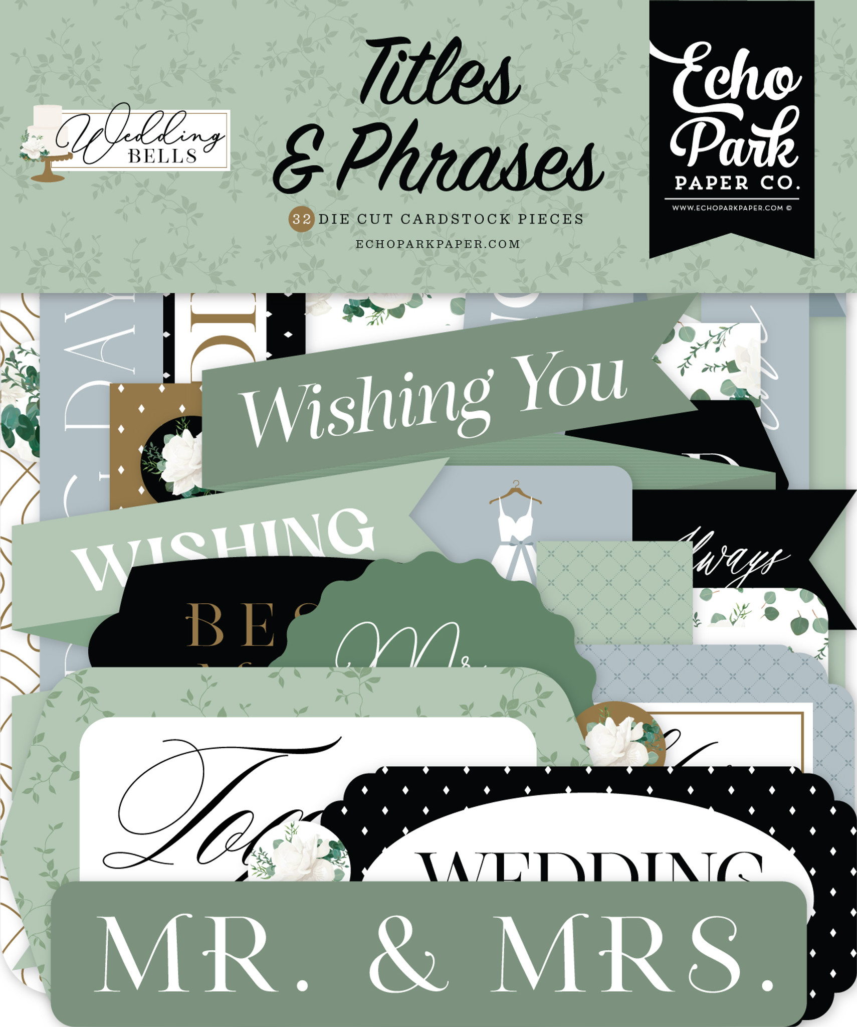 Wedding Bells Titles & Phrases - Echo Park Paper Co.